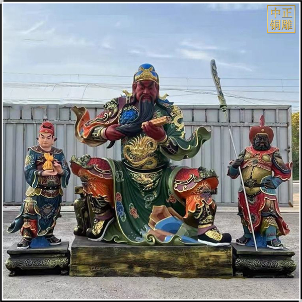 彩繪夜讀春秋關公銅像.jpg 彩繪夜讀春秋關公銅像.jpg
